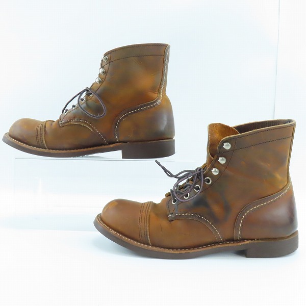 実際に弊社で買取させて頂いたRED WING/レッドウィング IRON RANGER/アイアン レンジャー ワークブーツ 8085/7.5Dの画像 3枚目