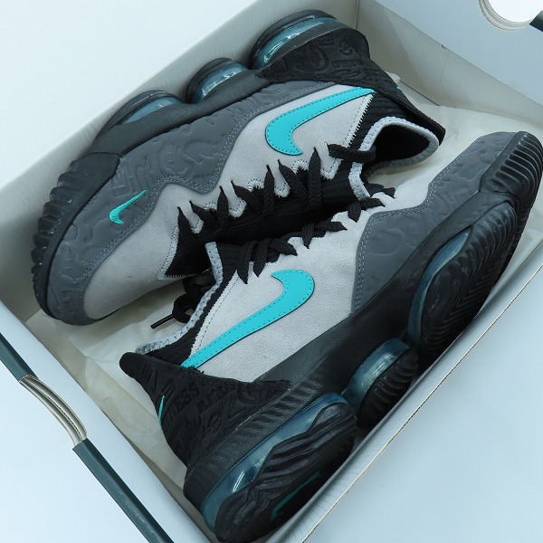 実際に弊社で買取させて頂いたATMOS×NIKE/アトモス×ナイキ LEBRON XVI LOW AC Clear Jade レブロン16 クリアジェイド CD9471-003/26の画像 7枚目