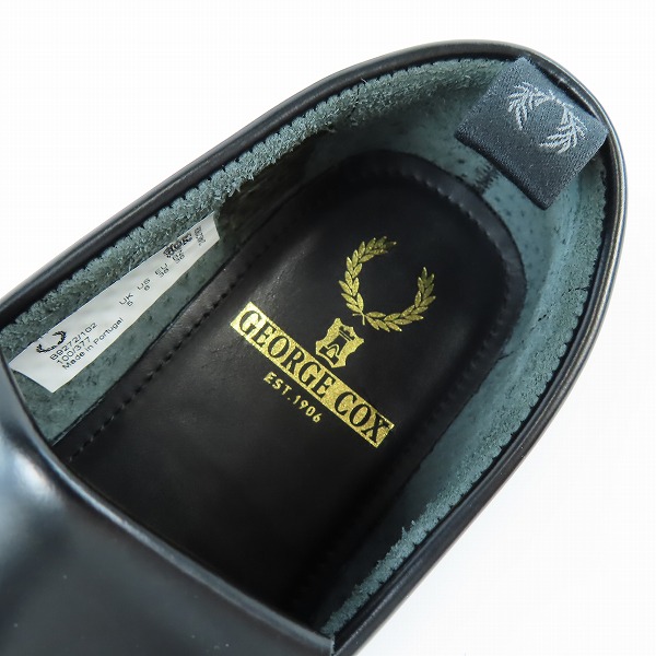実際に弊社で買取させて頂いたFRED PERRY×GEORGE COX/フレッドペリー×ジョージコックス タッセル ローファー B9272/102/UK5の画像 4枚目