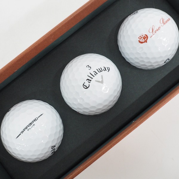 実際に弊社で買取させて頂いたLoro Piana × Callaway /ロロピアーナｘキャロウェイ Warbird Plus ゴルフボール ホワイト 1スリーブ/3個の画像 1枚目