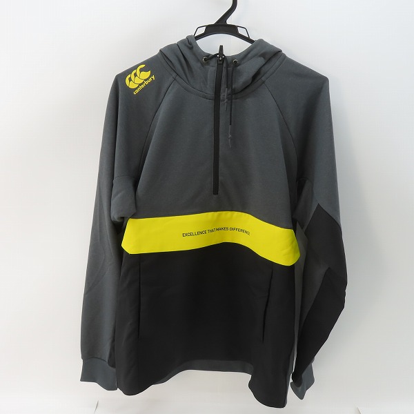 実際に弊社で買取させて頂いた【未使用】Canterbury/カンタベリー 長袖 ハーフジップ トレーニング スウェットプルオーバー RP40537/COL.17/XL