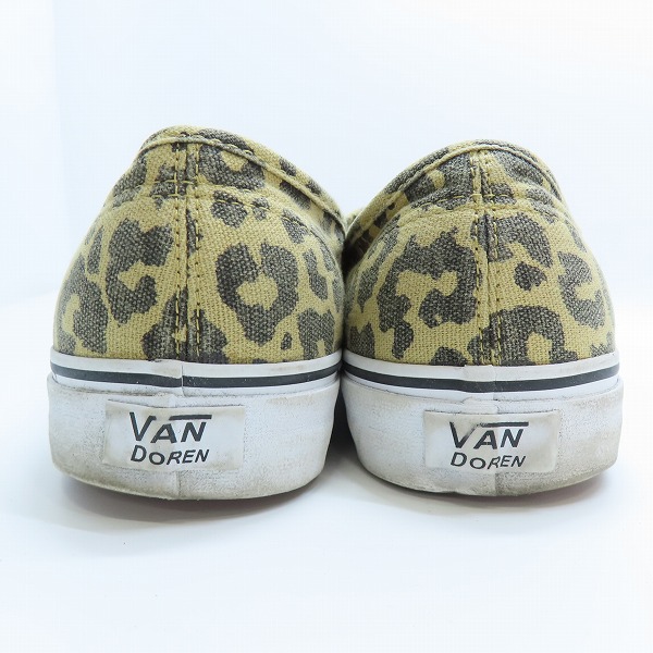 実際に弊社で買取させて頂いたVANS/バンズ VAN DOREN/バンドーレン レオパード柄 ローカットスニーカー T376/8.5の画像 1枚目