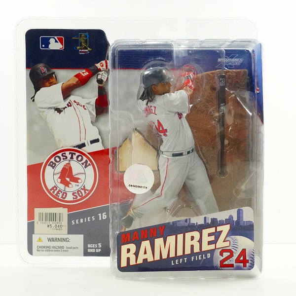 実際に弊社で買取させて頂いた【未開封】McFARLANE TOYS/マクファーレントイズ ボストン・レッドソックス #24 MANNY RAMIREZ マニー・ラミレス フィギュア