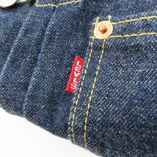 実際に弊社で買取させて頂いたLEVIS/リーバイス 506 1st ビッグE デニムジャケット J22刻印 71506-XX/34の画像 8枚目