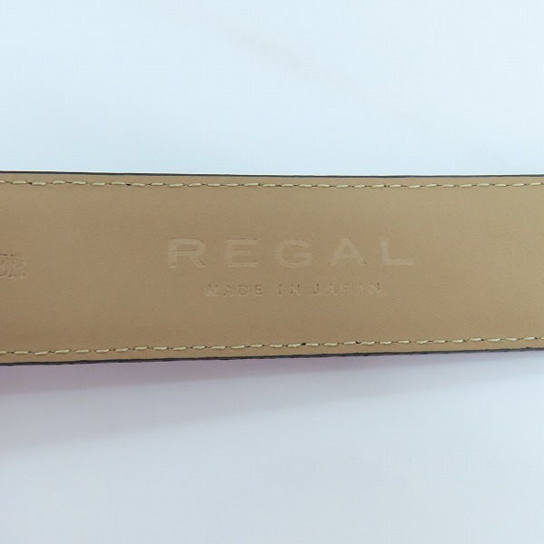 実際に弊社で買取させて頂いたREGAL/リーガル レザーベルト ブラックの画像 3枚目