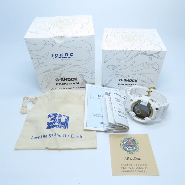 実際に弊社で買取させて頂いた【保証期間内】G-SHOCK/Gショック FROGMAN/フロッグマン ICERC Japan/30周年記念 MASTER OF G SEA/タフソーラー GW-8201K-7JRの画像 8枚目