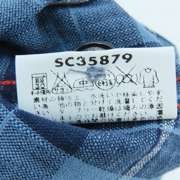 実際に弊社で買取させて頂いたSUGAR CANE/シュガーケーン チェック柄 半袖 ワークシャツ SC35879/Mの画像 5枚目