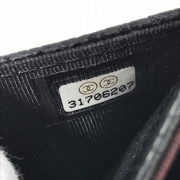 実際に弊社で買取させて頂いたCHANEL/シャネル ココマーク マトラッセ コインケース キャビアスキン 31706207の画像 5枚目