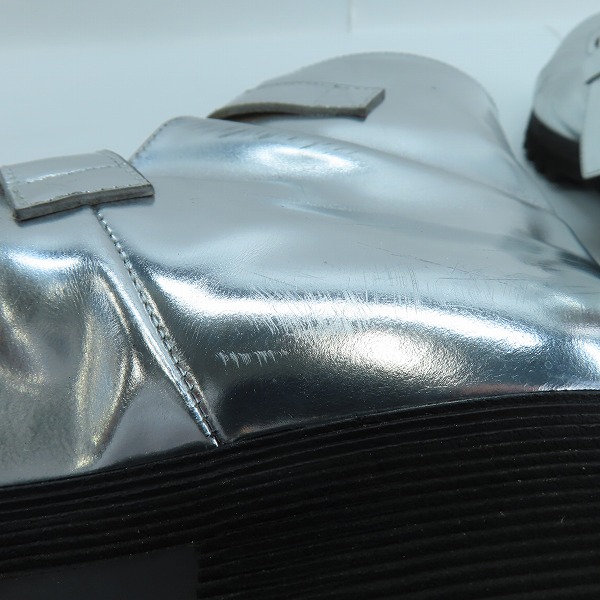 実際に弊社で買取させて頂いたnoir keininomiya ×church's/ノワール・ケイニノミヤ(ギャルソン)×チャーチ メリージェーンブーツ/シルバー/37の画像 8枚目