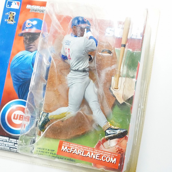 実際に弊社で買取させて頂いた【未開封】McFARLANE TOYS/マクファーレントイズ シカゴ・カブス #21 SAMMY SOSA サミー・ソーサ フィギュア 2点セットの画像 5枚目
