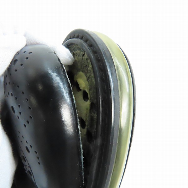 実際に弊社で買取させて頂いた【観賞用】PRADA/プラダ ウイングチップ エアソール レザー シューズ 2EE 098/8の画像 8枚目