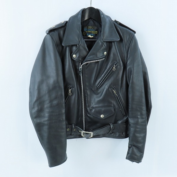 実際に弊社で買取させて頂いたSchott Bros/ショット ブロス 613XX ダブルライダースジャケット/36