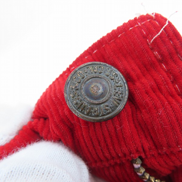 実際に弊社で買取させて頂いたLevis/リーバイス 白タブ コーデュロイパンツの画像 7枚目