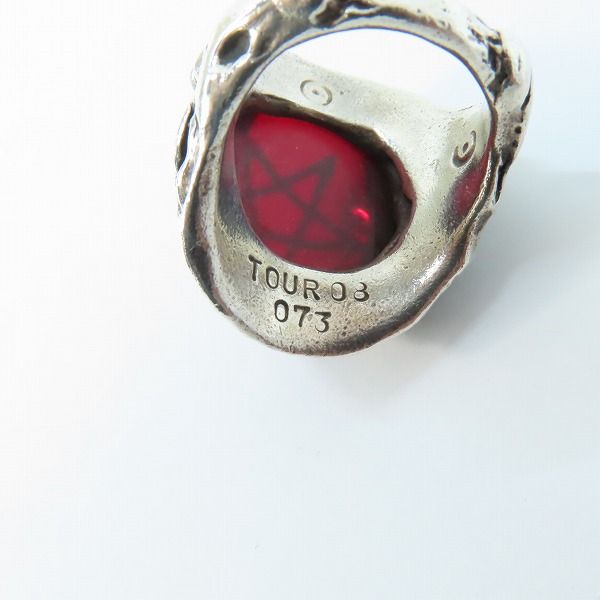 実際に弊社で買取させて頂いたALEX STREETER/アレックスストリーター エンジェルハートリング  レッド 12.5号の画像 7枚目