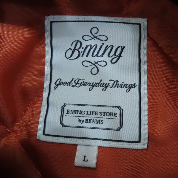 実際に弊社で買取させて頂いたB:MING LIFE STORE by BEAMS/ビーミングライフストアバイビームス スタジャン 92-18-0052-277 Lの画像 2枚目