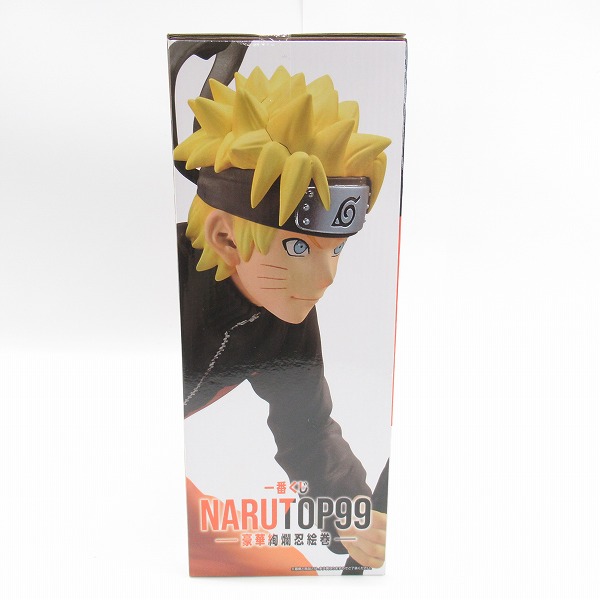 実際に弊社で買取させて頂いた【未開封】一番くじ NARUTOP99 豪華絢爛忍絵巻 C賞 うずまきナルト フィギュア 岸本斉史描き下ろしイラスト背景パネル付属の画像 1枚目