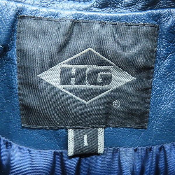 実際に弊社で買取させて頂いたHYSTERIC GRAMOUR/ヒステリックグラマー   ピッグレザー リブブルゾン/レザージャケット/ブルゾン 4LB-1283/Lの画像 2枚目