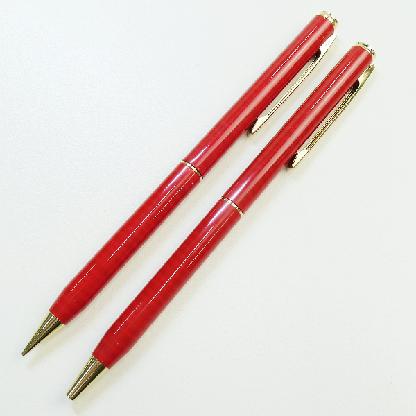 実際に弊社で買取させて頂いたSHEAFFER/シェーファー 回転式 ボールペン/シャープペンシル 2点セット レザーケース付きの画像 1枚目