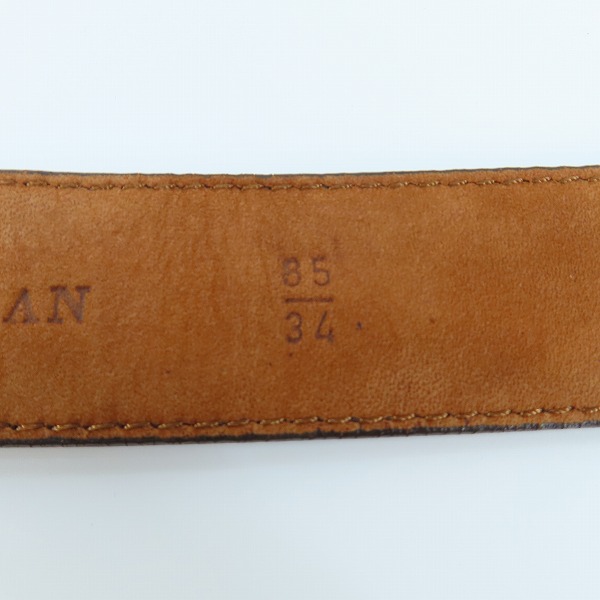 実際に弊社で買取させて頂いたCOLE HAAN/コールハーン レザーベルト ブラウン系 A09273/85/34の画像 5枚目