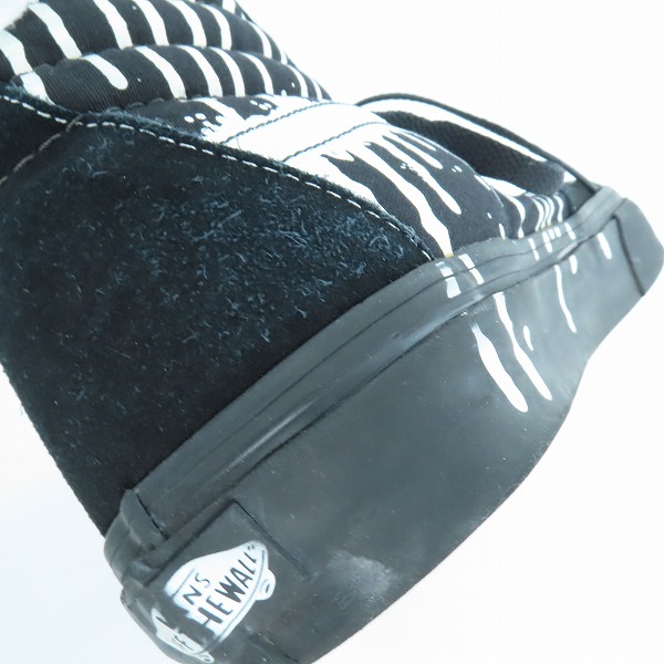 実際に弊社で買取させて頂いたVANS/バンズ SK8-HI/スケートハイ ペンキデザイン ハイカットスニーカー/8.5の画像 8枚目