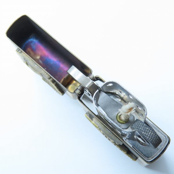 実際に弊社で買取させて頂いたZIPPO/ジッポー HARLEY-DAVIDSON/ハーレーダビッドソン イーグル メタル貼り 91年製の画像 4枚目