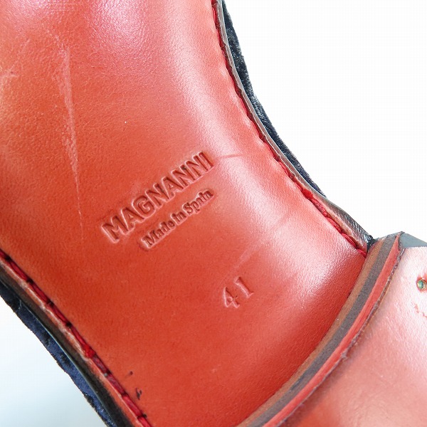 実際に弊社で買取させて頂いたMAGNANNI × Queen Classico/マグナーニ × クインクラシコ ベロア/ペイズリー ローファーシューズ 41の画像 7枚目
