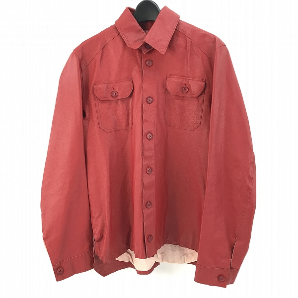 実際に弊社で買取させて頂いたMARCO TAGLIAFERRI/マルコ タリアフェリ レザー シャツジャケット/48