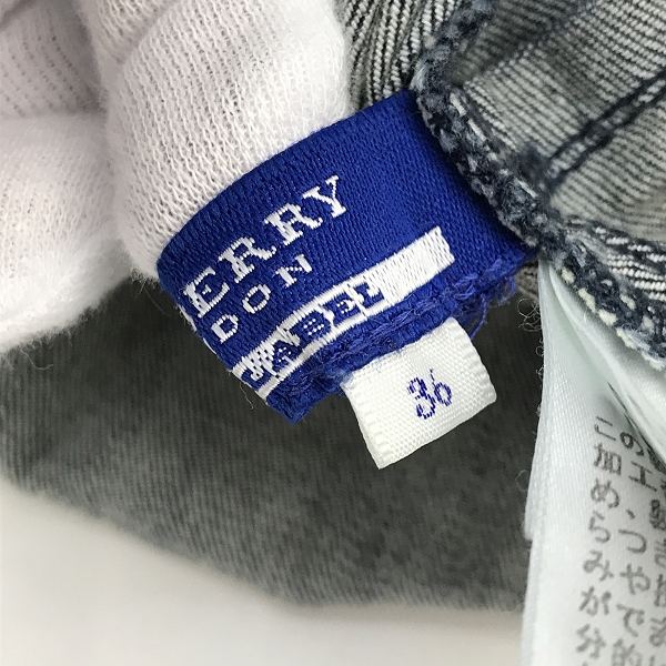 実際に弊社で買取させて頂いたBurberry London BLUE LABEL/バーバリーロンドン ブルーレーベル デニム ワンピース E1J10-141-29/36の画像 2枚目