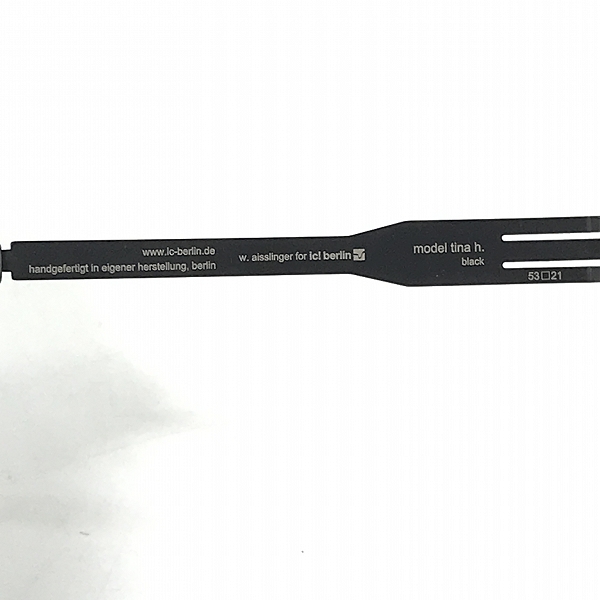 実際に弊社で買取させて頂いたic! berlin/アイシーベルリン Tina H. メガネフレーム アイウェアの画像 6枚目