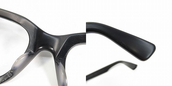 実際に弊社で買取させて頂いたCHROME HEARTS/クロムハーツ BAGDANG2-A マットブラック メガネフレーム/アイウェアの画像 8枚目