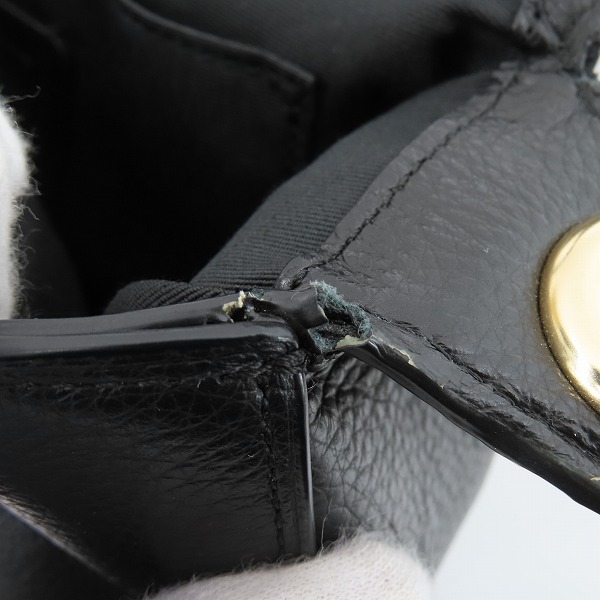 実際に弊社で買取させて頂いたCOACH/コーチ シグネチャーレザーショルダーバッグ ブラック F77979 の画像 7枚目