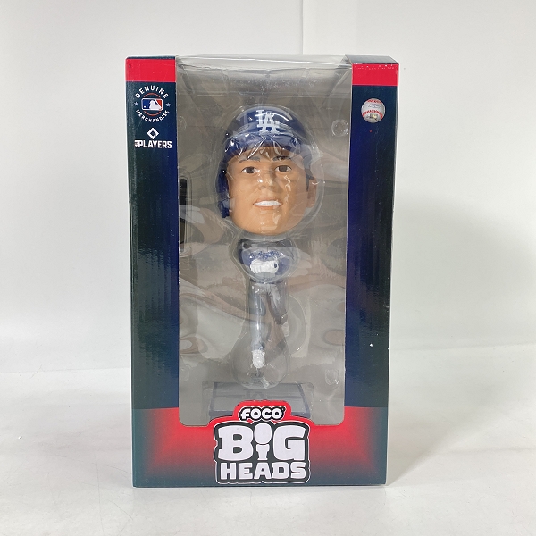 実際に弊社で買取させて頂いたFOCO BIG HEADS ロサンゼルス・ドジャース ＃17 大谷翔平 打者 ボブルヘッド フィギュア 首振り人形