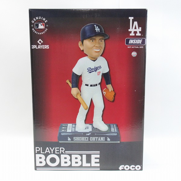 実際に弊社で買取させて頂いたFOCO PLAYER BOBBLE ボブルヘッド ロサンゼルス・ドジャース ＃17 大谷翔平 18インチ 首振り フィギュア 限定77個