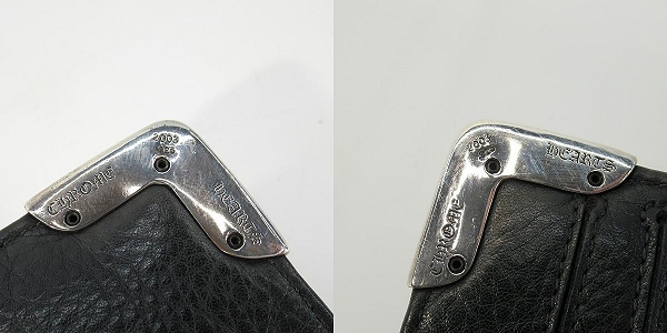 実際に弊社で買取させて頂いたCHROME HEARTS/クロムハーツ シングルフォールド ロングウォレット/長財布の画像 6枚目