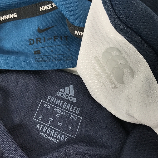 実際に弊社で買取させて頂いた【おまとめ】NIKE/adidas/asics/Canterbury/DESCENT 半袖/長袖 トレーニングウェア Tシャツの画像 2枚目
