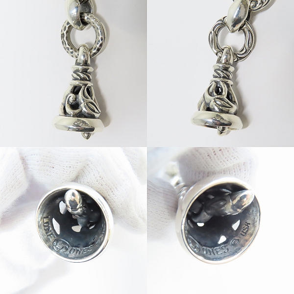 実際に弊社で買取させて頂いた【ギャラ付き/カスタム】LONE ONES/ロンワンズ レナードカムホート刻印 ヘロンブレスレット w/1クレーンベル M 2ルビーの画像 4枚目