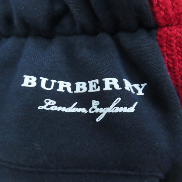 実際に弊社で買取させて頂いたBURBERRY LONDON ENGLAND/バーバリーロンドンイングランド ニットジャケット/サイドラインパンツ セットアップ S/Mの画像 7枚目