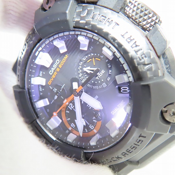 実際に弊社で買取させて頂いたG-SHOCK/Gショック FROGMAN/フロッグマン Bluetooth ソーラー電波時計 GWF-A1000XC-1AJFの画像 6枚目