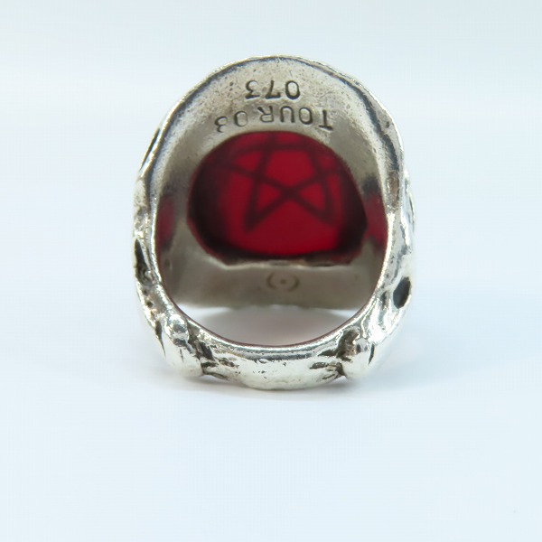 実際に弊社で買取させて頂いたALEX STREETER/アレックスストリーター エンジェルハートリング  レッド 12.5号の画像 3枚目