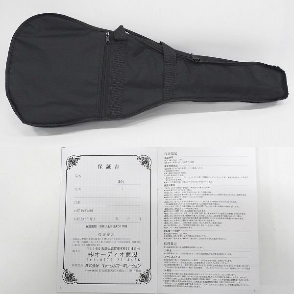実際に弊社で買取させて頂いた★S.Yairi/ヤイリ Compact Acoustic Series YM-02/BLK ミニアコースティックギター/アコギ ソフトケース付の画像 9枚目