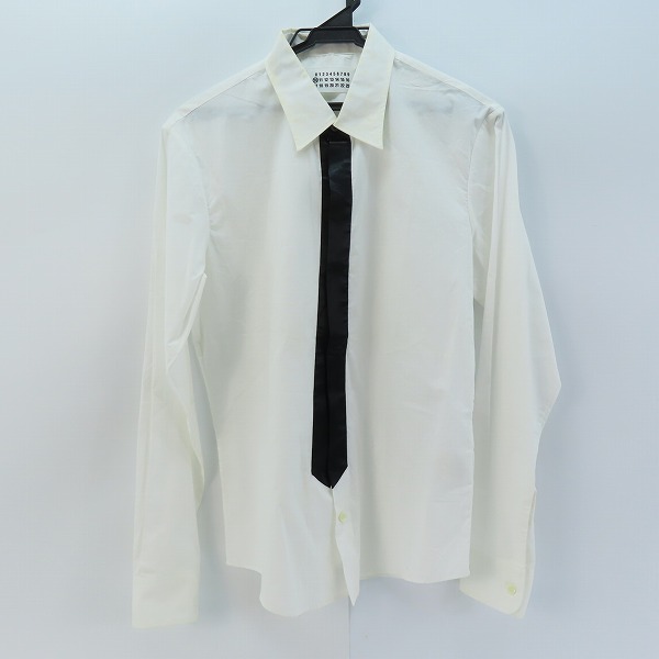 実際に弊社で買取させて頂いたMaison Margiela/マルジェラ ネクタイデザインボタンシャツ/44