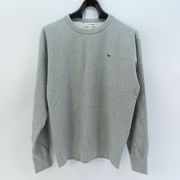実際に弊社で買取させて頂いたLACOSTE/ラコステ 無撚糸 プレミアム スウェット シャツ トレーナー SH109EL/L
