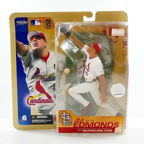 実際に弊社で買取させて頂いた【未開封】McFARLANE TOYS/マクファーレントイズ セントルイス・カージナルス #15 JIM EDMONDS ジム・エドモンズ フィギュア 白