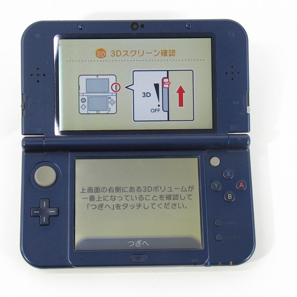 実際に弊社で買取させて頂いた任天堂/Nintendo New ニンテンドー 3DS LL 本体 RED-001 メタリックブルー アダプター付きの画像 1枚目