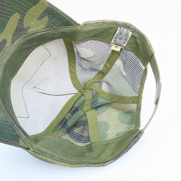 実際に弊社で買取させて頂いたCHROME HEARTS/クロムハーツ TRUCKER CAP/カモフラ/迷彩 CHクロスボタン トラッカー メッシュキャップ/4の画像 4枚目