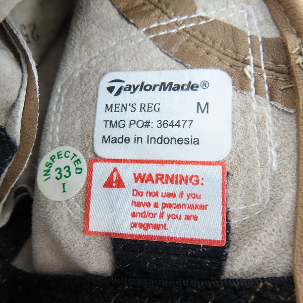 実際に弊社で買取させて頂いたKith×TaylorMade/キス×テーラーメイド MADE TP GOLF GLOVE ゴルフグローブ ブラウン/23～24cm/Mの画像 5枚目