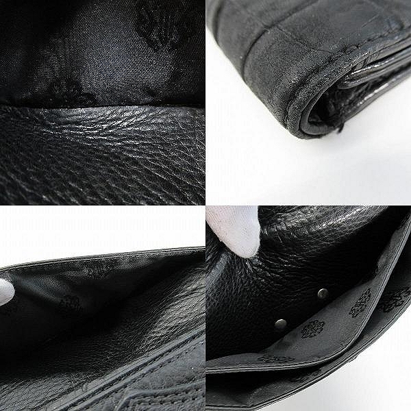 実際に弊社で買取させて頂いたCHROME HEARTS/クロムハーツ シングルフォールド ロングウォレット/長財布の画像 9枚目