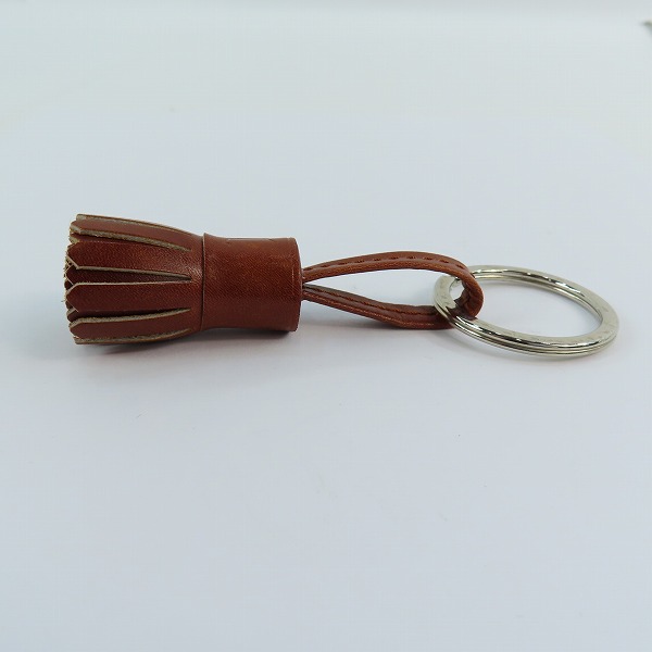 実際に弊社で買取させて頂いたJOHN LOBB/ジョンロブ  POMPOM KEYRING/キーホルダー キーリング ブラウンの画像 3枚目