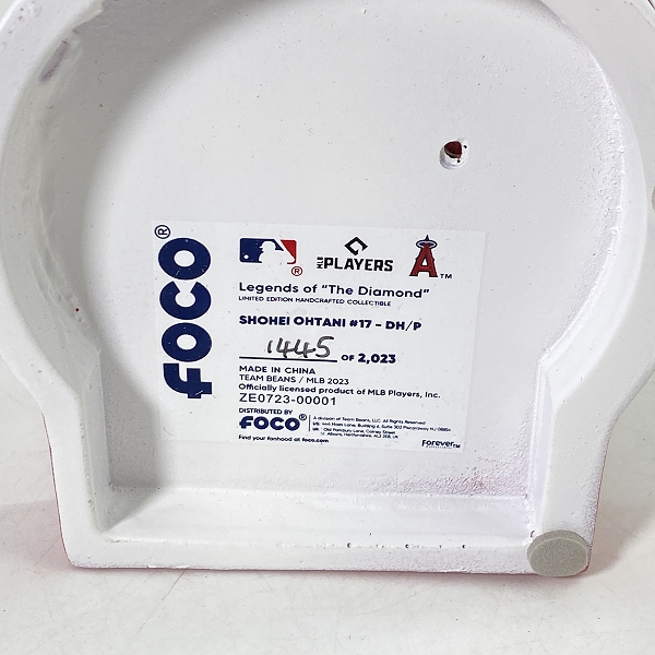 実際に弊社で買取させて頂いたFOCO PLAYER BOBBLE ボブルヘッド ロサンゼルス・エンゼルス ＃17 大谷翔平 打者 首振り フィギュアの画像 4枚目