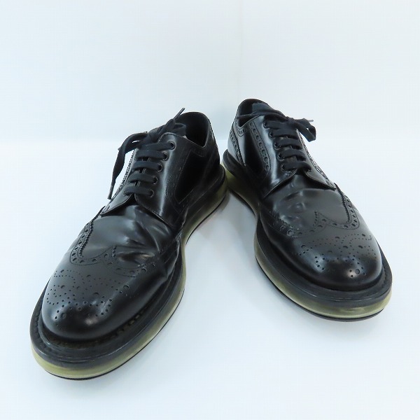 実際に弊社で買取させて頂いた【観賞用】PRADA/プラダ ウイングチップ エアソール レザー シューズ 2EE 098/8